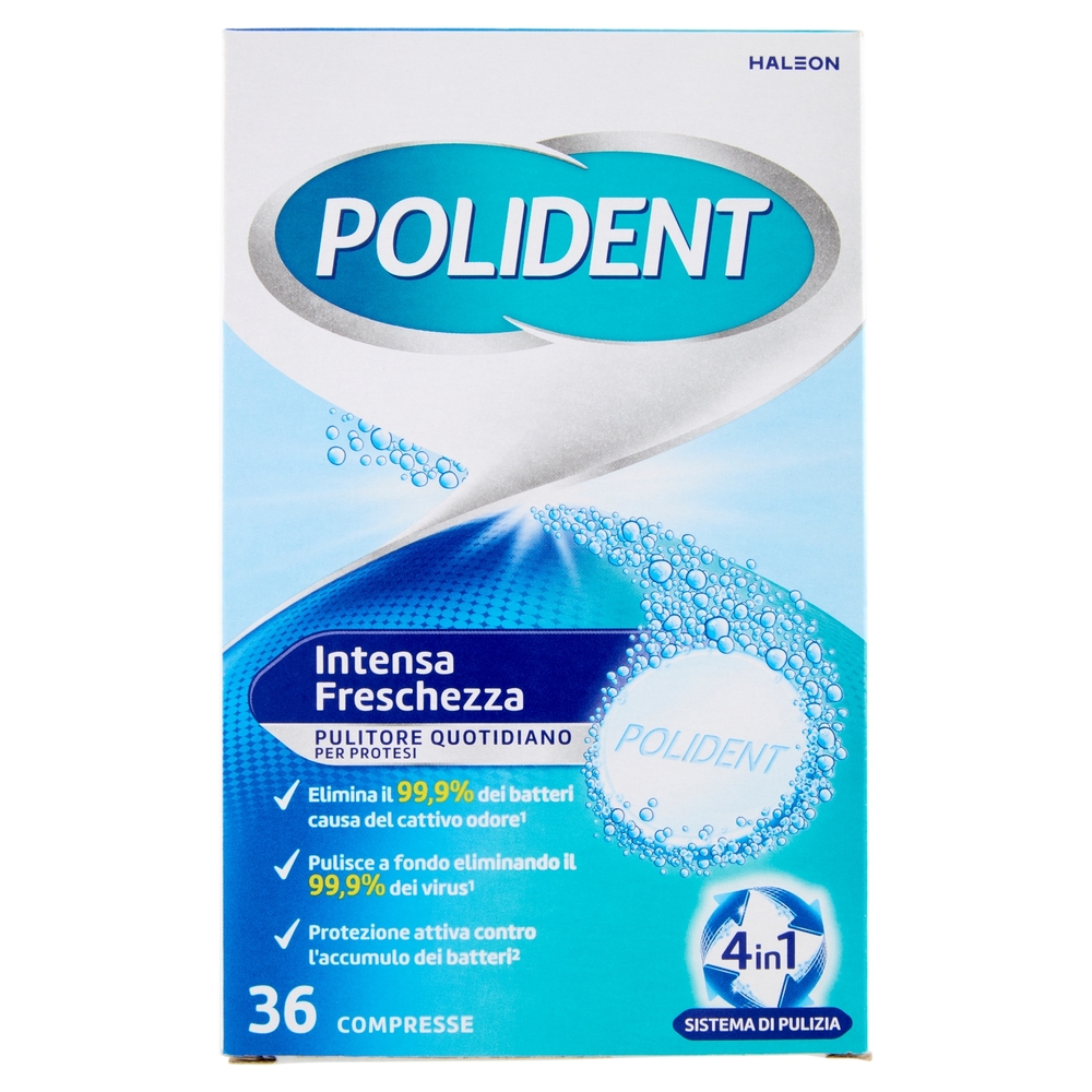 Polident Intensa Freschezza, Pulitore quotidiano per Protesi Dentale 36 cp